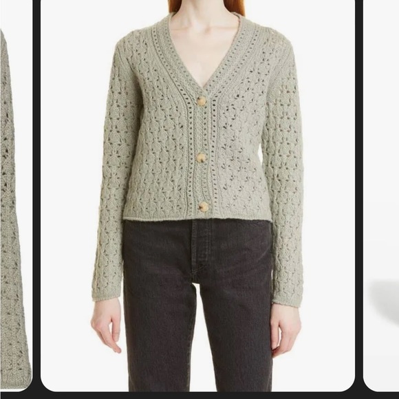 Vince Crochet Cardigan and Camisole Set - Picture 3 of 11